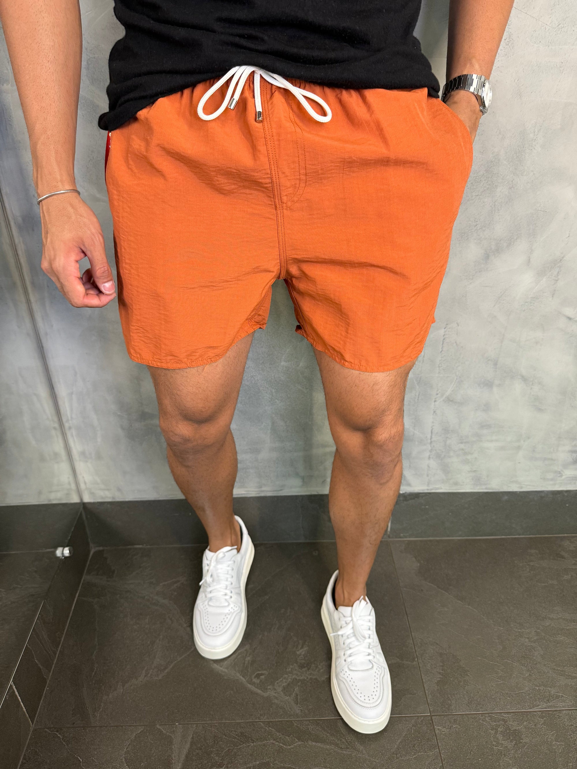 Short Praia Liso Premium Rsv Ferrugem