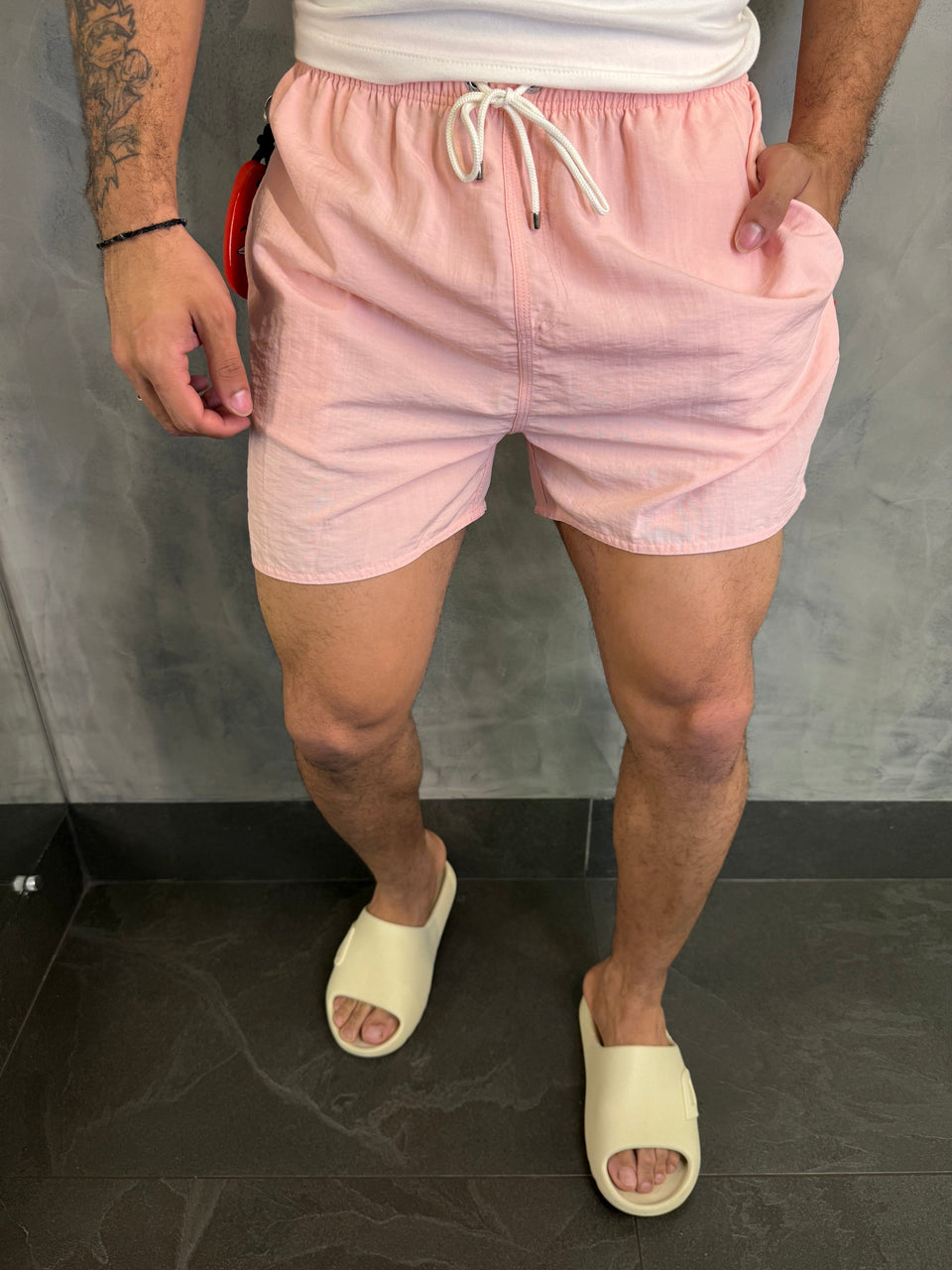 Short Praia Liso Premium Rsv Rosa Lotus