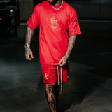 Conjunto Moletinho Over Lost Vermelho