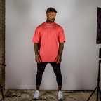 Camiseta Oversized Why Not Peach