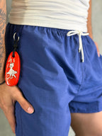 Short Praia Liso Premium Rsv Azul Klein