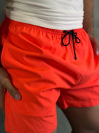 Short Praia Liso Básico Rsv Rosa Flúor