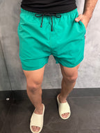 Short Praia Liso Básico Rsv Verde Bandeira