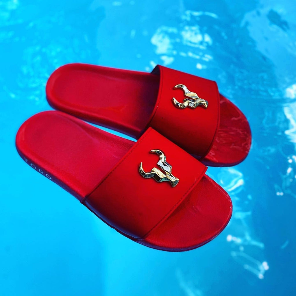 Chinelo Toro Slide Vermelho Ares