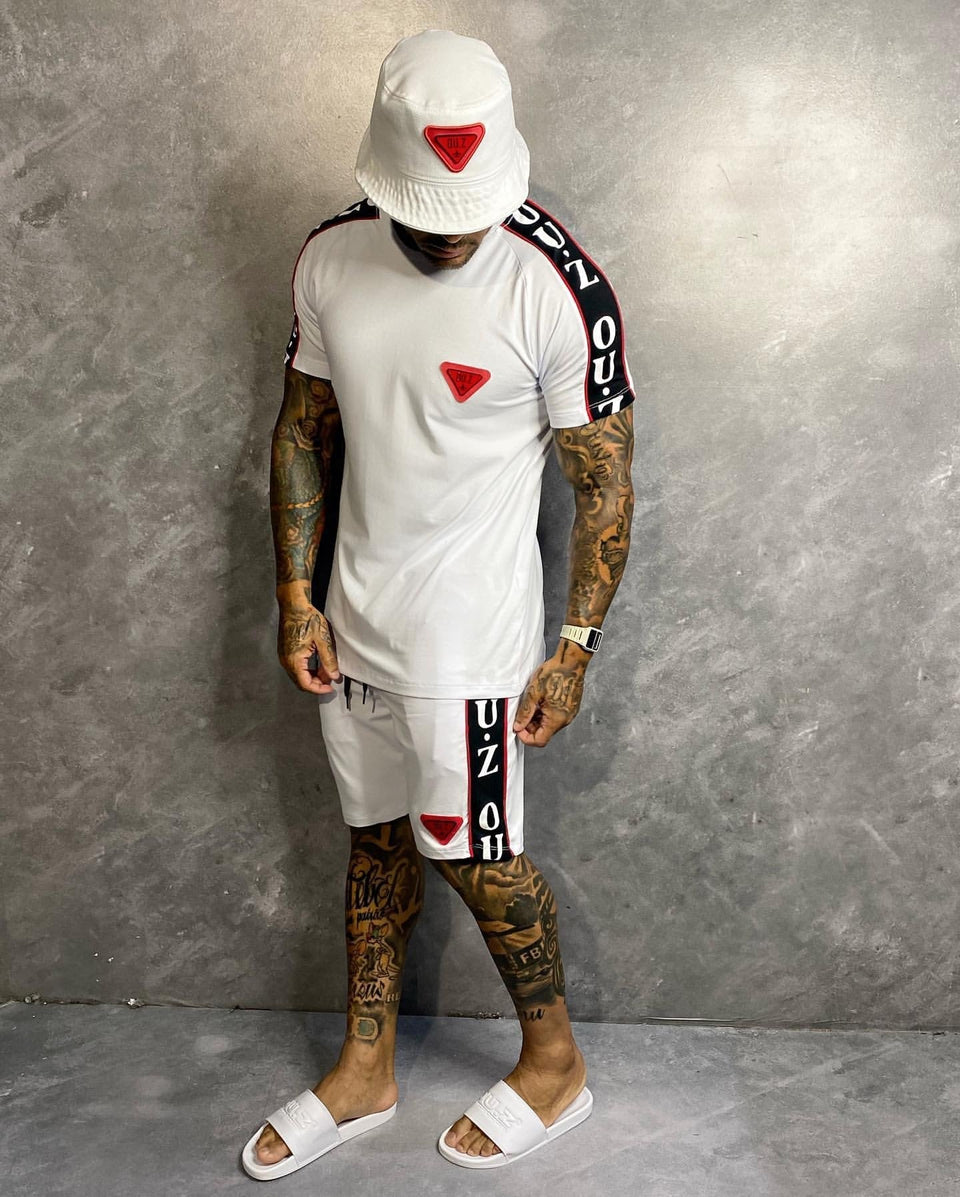Conjunto Slim Camiseta E Shorts Branco