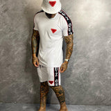 Conjunto Slim Camiseta E Shorts Branco