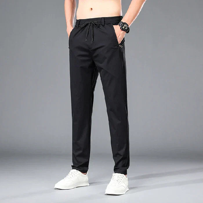 Fly Confort Calça Masculina Em Seda Gelo E Poliéster