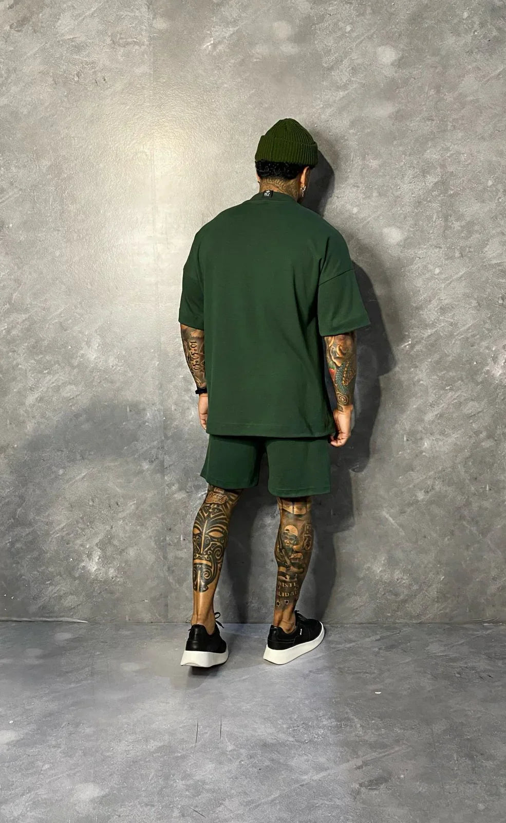 Conjunto Basic Oversized Verde Musgo