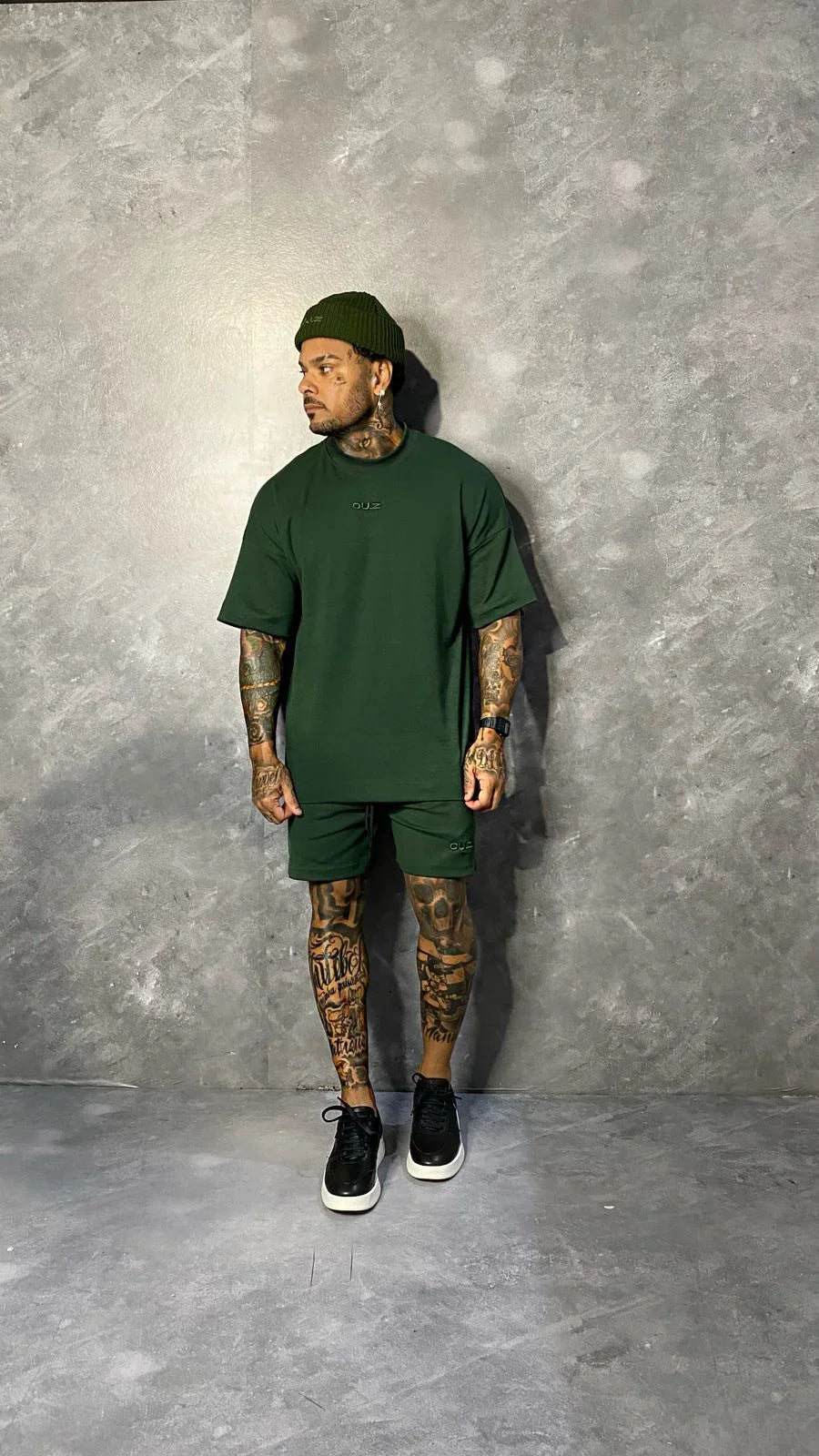 Conjunto Basic Oversized Verde Musgo