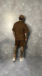 Conjunto Basic Oversized Marrom