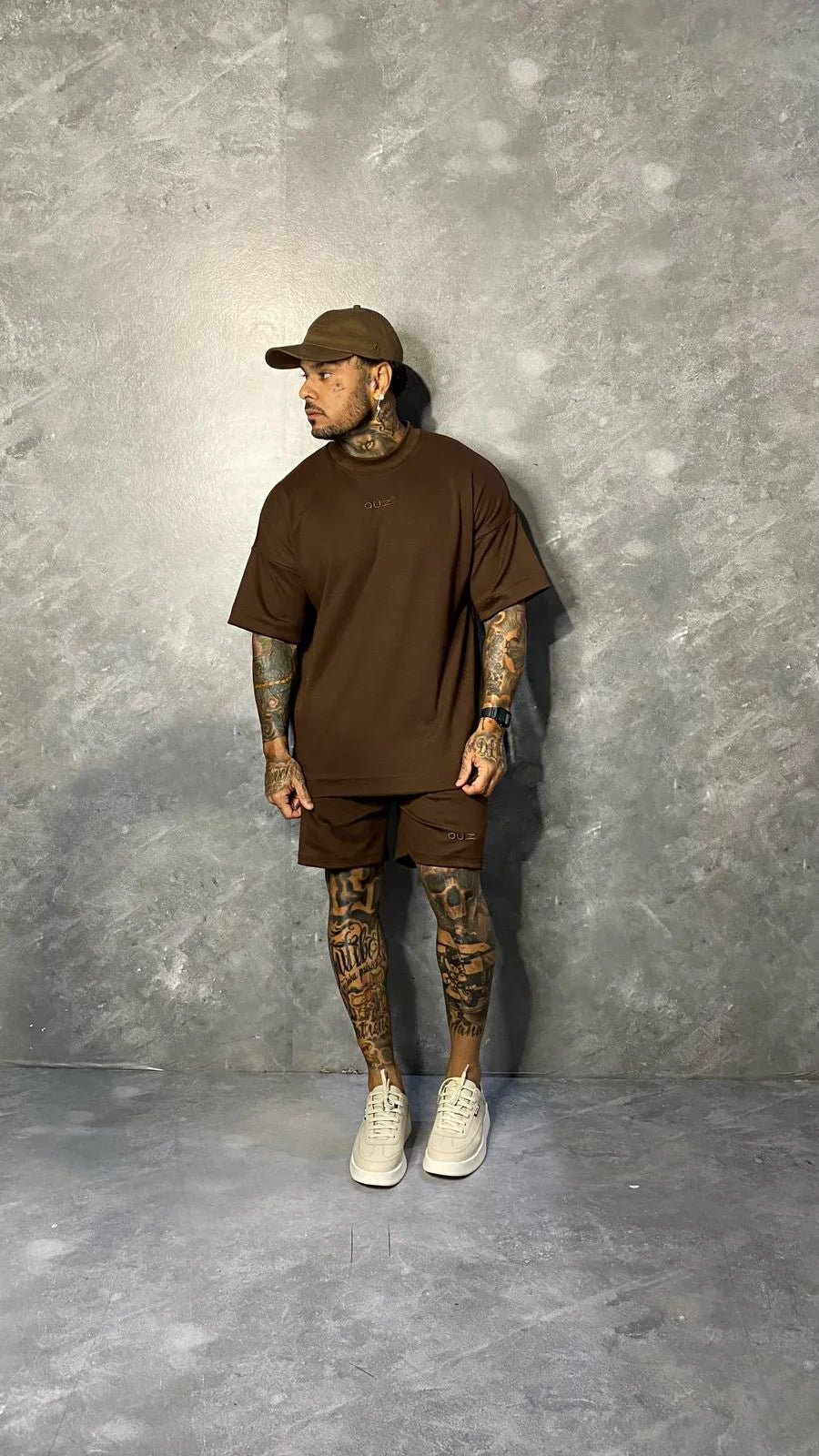 Conjunto Basic Oversized Marrom