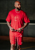 Conjunto Moletinho Over Lost Vermelho