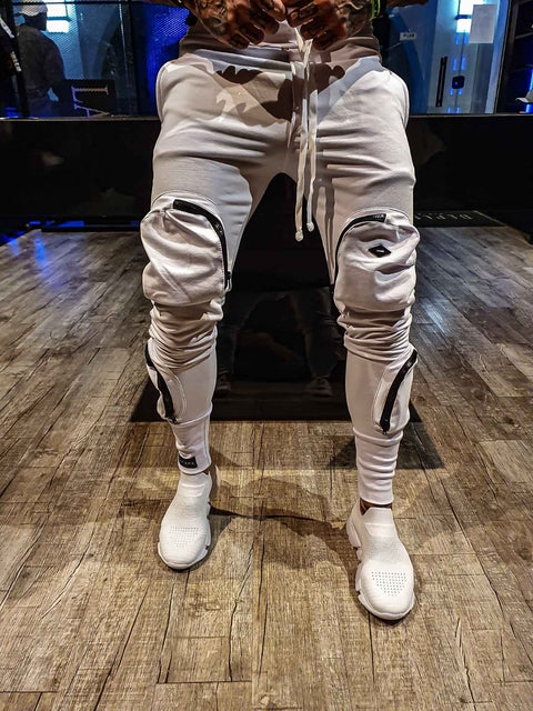 Calça Cargo Moletinho White