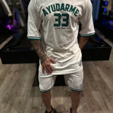 Conjunto Over Ayu 33 White/Green