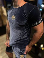 Conjunto Veludo Molhado Blue