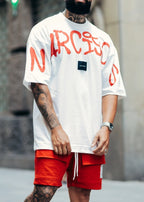 Conjunto Oversized Grafite Vermelho