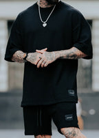 Conjunto Oversized Texturizada Preta