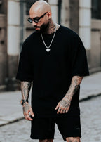 Conjunto Oversized Texturizada Preta