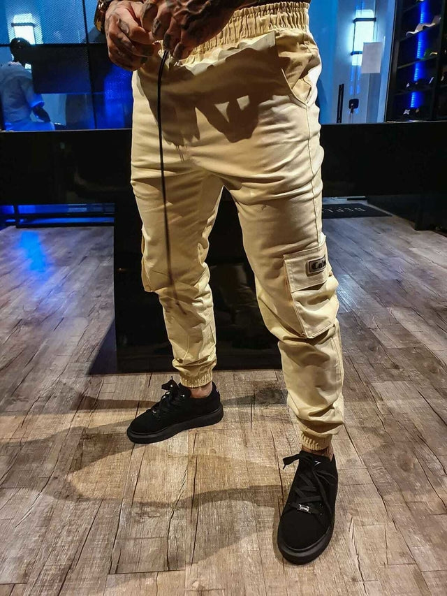 Calça Cargo Jogger Cream