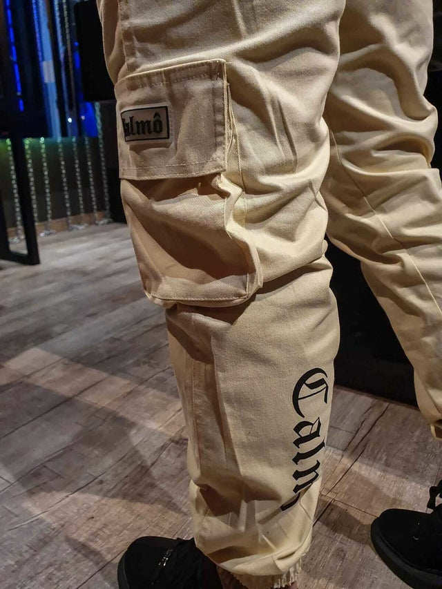 Calça Cargo Jogger Cream