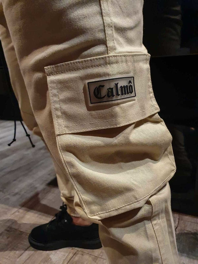 Calça Cargo Jogger Cream